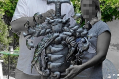 Familienwappen mit Drache Bathory