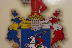 Familienwappen mit Husar